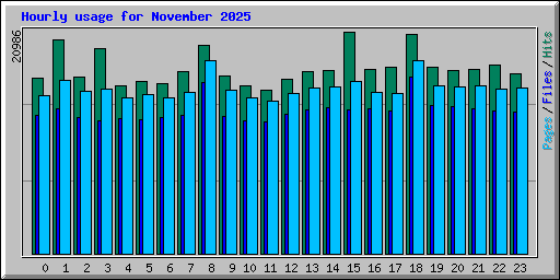 Hourly usage for November 2025